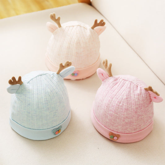 Newborn baby hat Technical specifications: Style: Casual Material: Cotton Gender: Unisex Pattern Type: Solid Color: Multi-Color Age Range: 0-6M Strap Type: Elastic Cap Circumference: 36-46cm / 14.17-18.11 " Characteristic: Material: Cotton, soft hat, dura