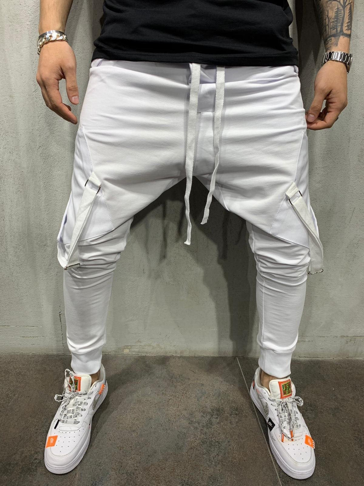 Men's sweatpants tethered Main fabric composition: polyester fiber (polyester) size length hip M 100 102 L 102 104 XL 104 106 XXL 106 108 XXXL 108 110 UNIT:CM 1. Asian sizes are 1 to 2 sizes smaller than European and American people. Choose the larger siz