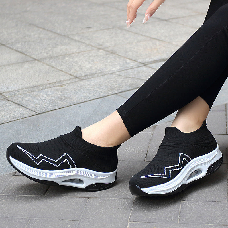 Women's Plus Size Women's Shoes Fei Woven Shaking Soles Mother's Shoe Covers With Increased Feet Overview: Unique design, stylish and beautiful. Good material, comfortable feet. A variety of colors, any choice. Specification: Style: Commuter Popular eleme