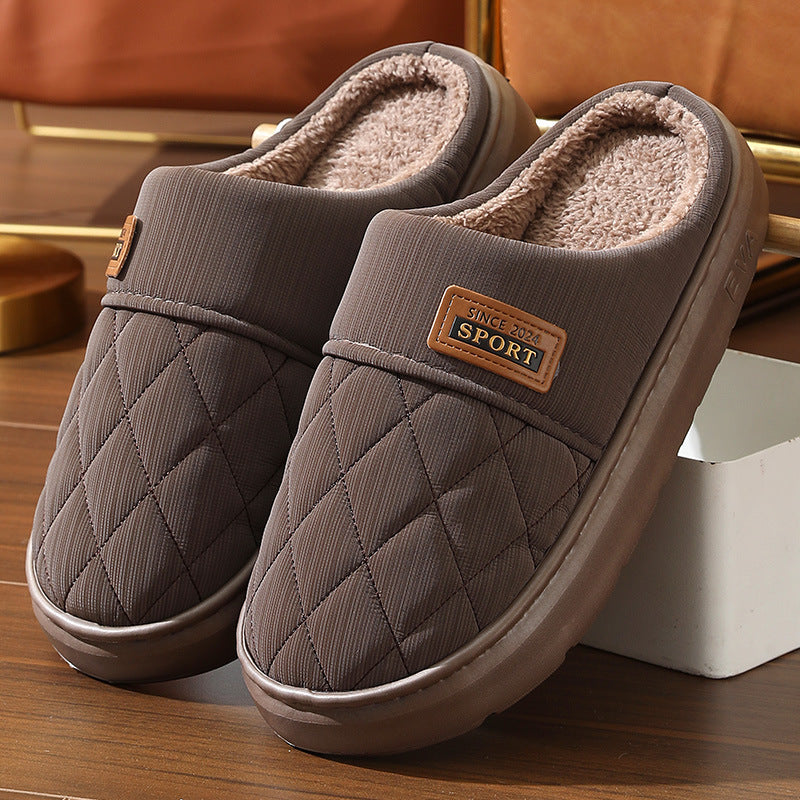 Men's Home Slippers Winter Warm Plush House Shoes Indoor Non-slip Floor Bedroom Slipper Casual All-match Shoes Overview: Unique design, stylish and beautiful. Good material, comfortable wear. A variety of colors, any choice. Product information: Shoe uppe