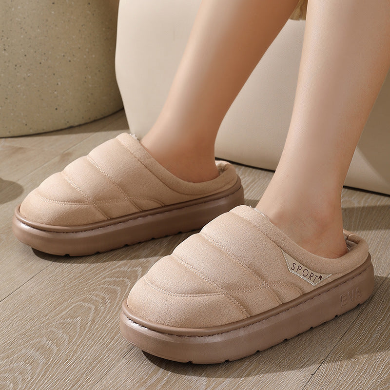 Fashion Solid Plush Slipper Winter Warm Indoor Floor Bedroom Home Slippers For Couple Thick-soled House Shoes Women Men Overview: Unique design, stylish and beautiful. Good material, comfortable wear. A variety of colors, any choice. Product information: