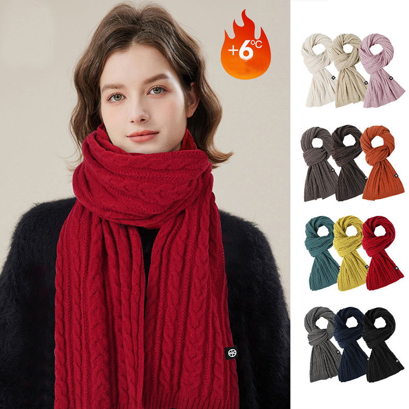 Solid Color Scarf For Women Winter Warm Fashion Versatile Shawl Korean Style Sweet Knitted Woolen Long Scarf Product information: Material:Polyester Style:Fashion Simple Features:Warm Color:Picture color Packing list: Scarf*1 Product Image: Solid Color Sc