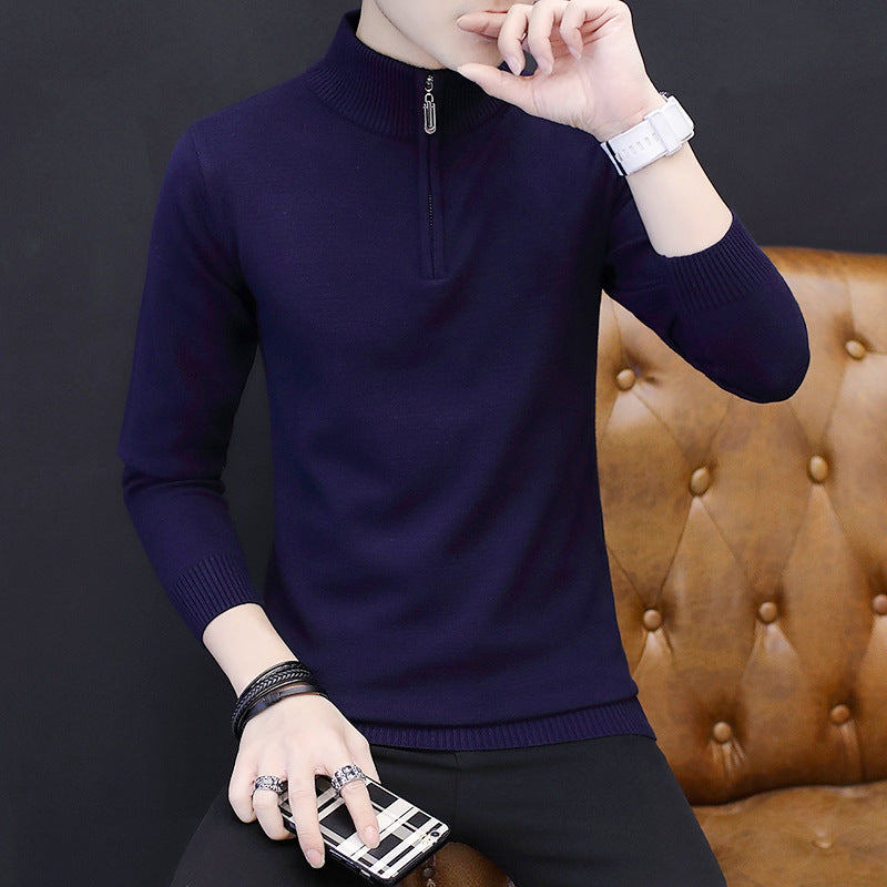 Knitted bottoming shirt Subdivision style: business casual Basic style: fashion city Applicable season: autumn Sleeve length: long sleeve Thickness: thicker Applicable scenarios: go to work Edition type: Slim type Style details: hit color (CM) shoulder bu