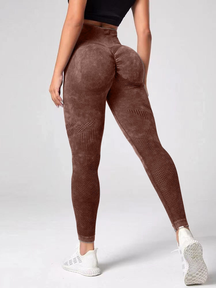 Hollow Design Seamless Leggings High Waist Hip Lifting Running Sports Fitness Yoga Pants Fashion Womens Clothing Product information: Material:nylon + spandex Style:Fashion Simple Features:Solid color Color:picture color Size Information: Note: 1. Asian s