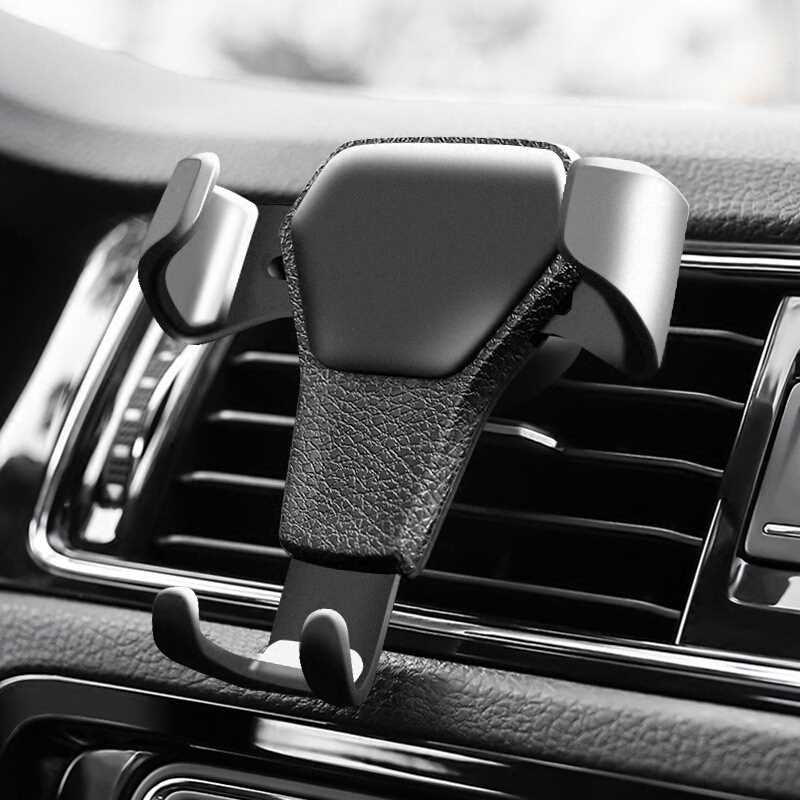 Car Phone Holder For Phone In Car Air Vent Mount Stand No Magnetic Mobile Phone Holder Universal Gravity Smartphone Cell Support [product name]: car buckle type gravity support bracket [product size]: (about) 9.5*8cm [ product color]: black, white [produc
