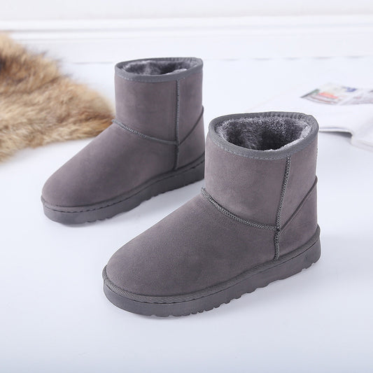 Snow Boots Winter Faux Fur Women Shoes Overview: Unique design, stylish and beautiful. Good material, comfortable feet. A variety of colors, any choice. Specification: Function: non-slip, warm, wear-resistant Upper material: suede Sole Material: Rubber Up