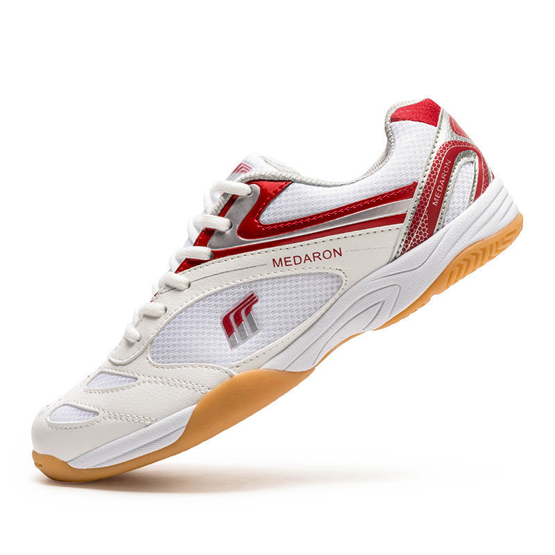 Mesh Table Tennis Sneaker Competition Training Running Shoes Product information: Color: 615 white red, 615 white blue Size: 35, 36, 39, 38, 40, 41, 42, 43, 37, 44, 45 Sole craft: viscose shoes Sole material: rubber Toe holder shape: round head Outsole ma