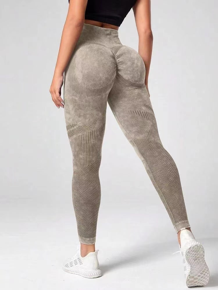 Hollow Design Seamless Leggings High Waist Hip Lifting Running Sports Fitness Yoga Pants Fashion Womens Clothing Product information: Material:nylon + spandex Style:Fashion Simple Features:Solid color Color:picture color Size Information: Note: 1. Asian s