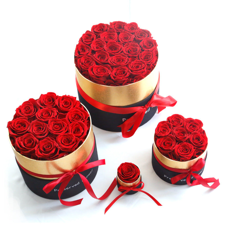 Eternal Roses In Box Preserved Real Rose Flowers With Box Set Valentines Day Gift Romantic Artificial Flowers Overview: 1. [Perfect Gifts Box] - Our roses in a box are hand-crafted using real roses and come in a luxurious box. Our luxury roses are picked