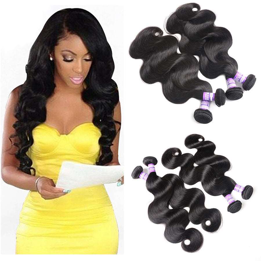 100g human hair weaves body wave hair weft Applicable people: General Treatment process : other Can dyed hot: Do not dye Hair material: real hair Apply skin tone : Other Hair piece type: straight Hair piece length: full size 100g human hair weaves body wa