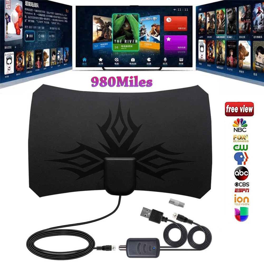 Irregular flame pattern HDTV antenna Frequency range: 174~240, 470~862 (MHz) (MHz) Output impedance: 75 (Ω) Standing wave ratio≤: 1.5 (dB) Working voltage: 5 (V) Irregular flame pattern HDTV antenna Frequency range: 174~240, 470~862 (MHz) (MHz) Output imp