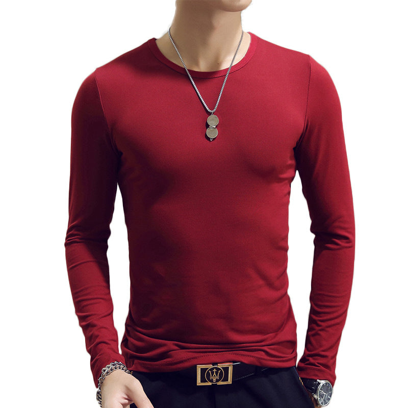 New Spring Slim Fit T Shirt Material:cotton blend Slim fit long sleeve shirt. 1. Asian sizes are 1 to 2 sizes smaller than European and American people. Choose the larger size if your size between two sizes. Please allow 2-3cm differences due to manual me