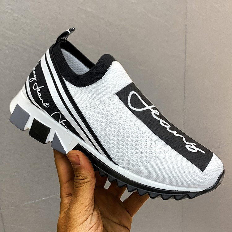 Flying Woven Sneakers Breathable Couple Coconut Shoes Women's Single Shoes Product information: Upper material: fabric Popular elements: slope heel, waterproof platform, color matching Supply category: spot Toe shape: round head Heel height: middle heel (