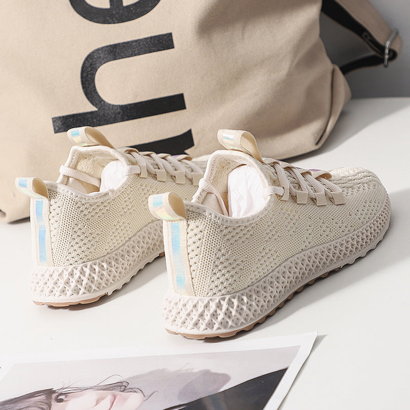 New Style Flying Woven Socks Shoes Casual Sports Shoes Women Running Shoes Product Information: Product Category: Coconut Shoes Style: Korean Suitable season: autumn Applicable gender: female Upper material: flying weave Popular elements: sewing thread, c