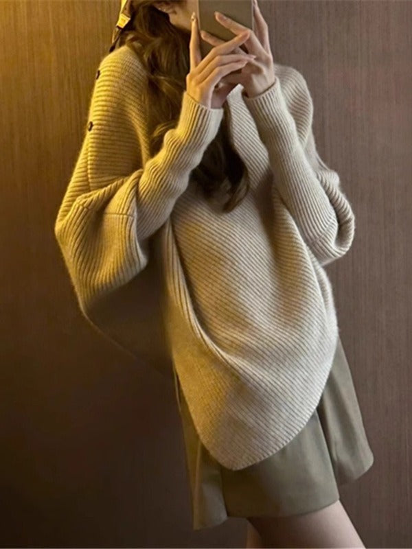 Idle Style Maillard Pile Collar Top Product information: Color: oatmeal color, black Size: S,M,L,XL Sleeve type: regular sleeve Main fabric composition: Polyester (polyester fiber) Wearing style: pullover Sleeve length: long sleeve Size: Note: 1. Asian si