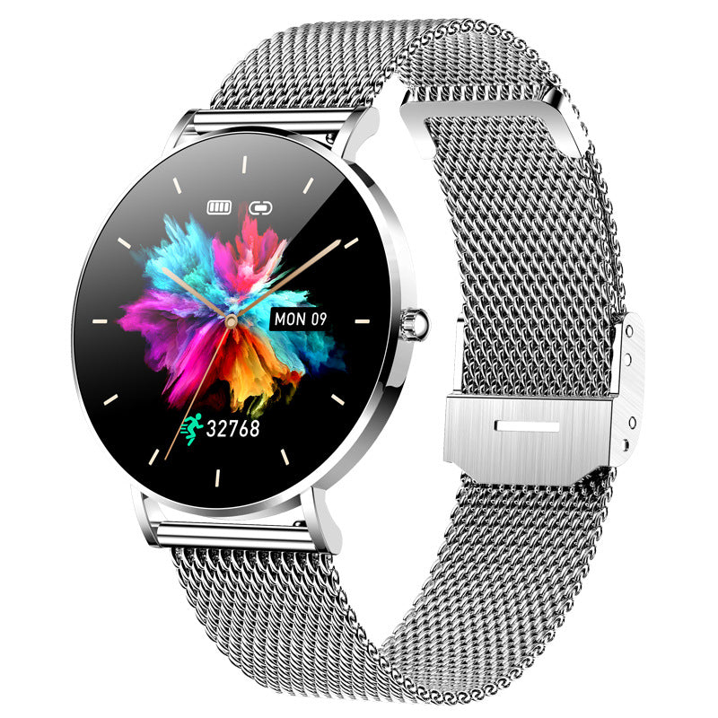 T8 Women's Thin Smart Call Watch Heart Rate And Blood Pressure Monitoring Product information: Display:1.3 inch Amoled Waterproof level: IP67 Processor:RTL8762 Bluetooth:BT5.0 Battery capacity:185 mAh Operating system: more than Android.4.4/ more than I0S