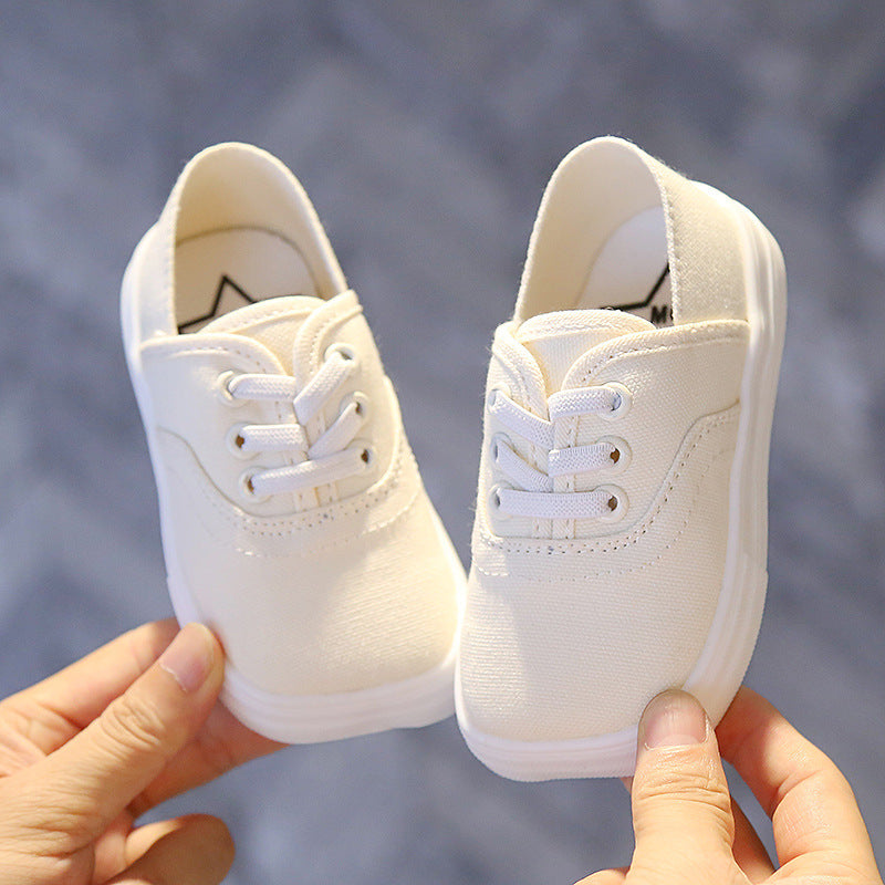 Canvas Shoes Korean Board Shoes Boys Baby White Shoes Product information Applicable gender: neutral/male and female Sole Material: Rubber Upper height: low Upper material: canvas Thickness: ordinary thick Applicable sports: sprint Tube height: low tube W