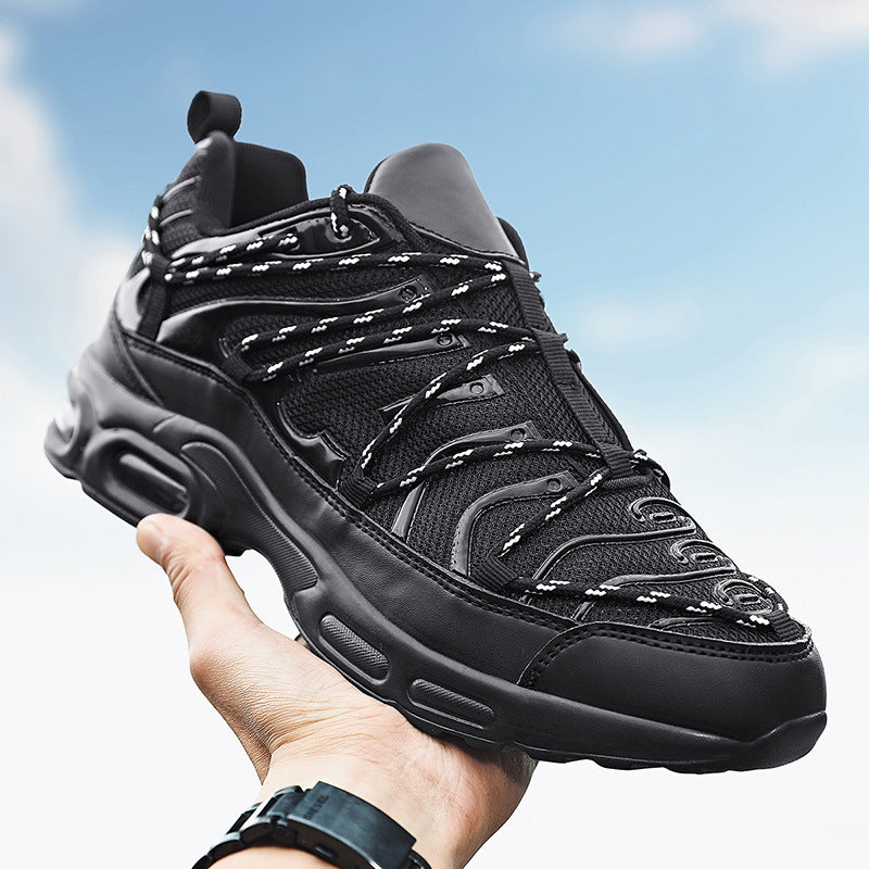 New Men's Shoes Breathable Casual Sports Shoes Overview: Unique design, stylish and beautiful. Good material, comfortable feet. A variety of colors, any choice. Specification: Upper material: Mesh Sole material: Adhesive shoes Applicable Gender : Male Sty