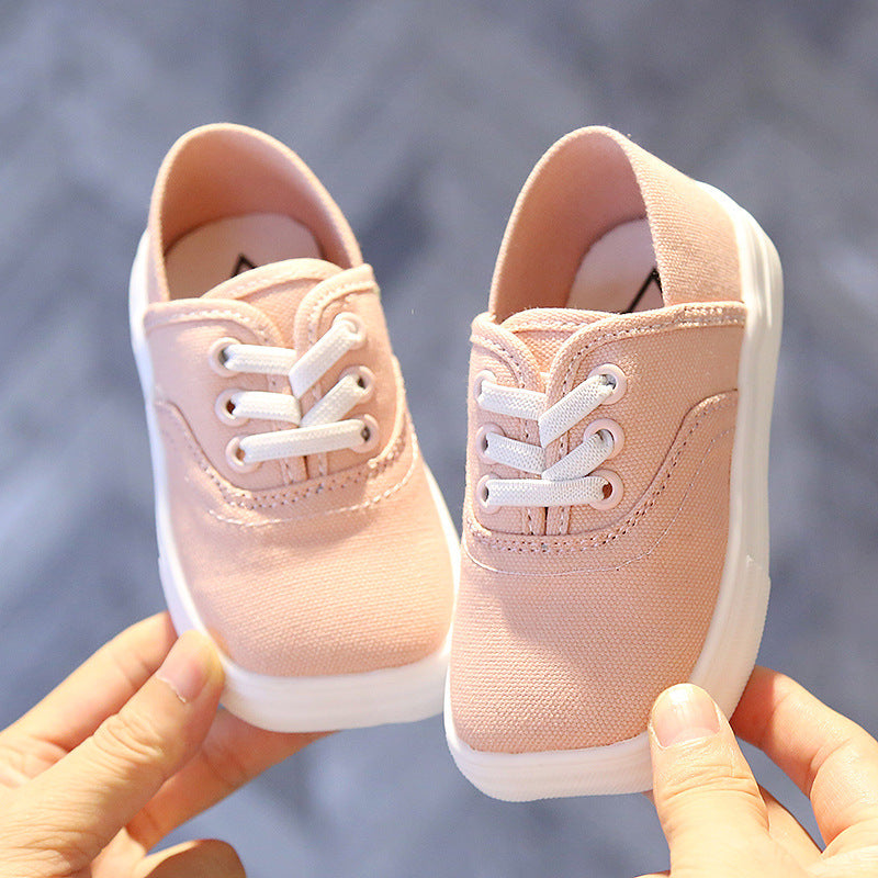 Canvas Shoes Korean Board Shoes Boys Baby White Shoes Product information Applicable gender: neutral/male and female Sole Material: Rubber Upper height: low Upper material: canvas Thickness: ordinary thick Applicable sports: sprint Tube height: low tube W