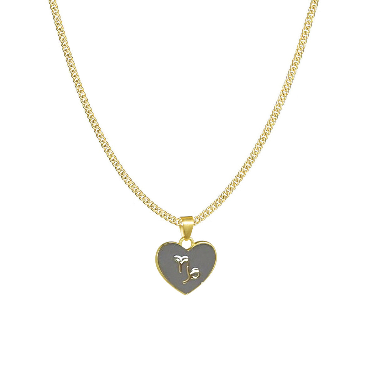 12 Constellation Love Necklace Ins Personalized Heart-shaped Necklace Clavicle Chain Fashion Jewelry For Women Valentine's Day Product information: Material:Alloy Style: Women's Shape: Heart Chain Style:Bamboo Chain Packing list: Necklace*1 Product Image: