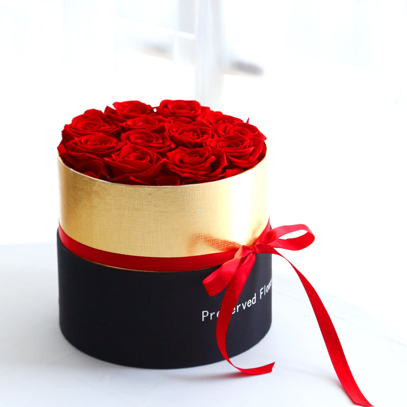 Eternal Roses In Box Preserved Real Rose Flowers With Box Set Valentines Day Gift Romantic Artificial Flowers Overview: 1. [Perfect Gifts Box] - Our roses in a box are hand-crafted using real roses and come in a luxurious box. Our luxury roses are picked