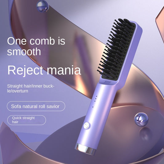 Straight Hair Comb Electric Hot Comb Straight Curly Hair Two-in-one Comb Three-speed Temperature For Different Needs Notice This product is divided into European and American standards. Please choose the appropriate one according to the country you are us