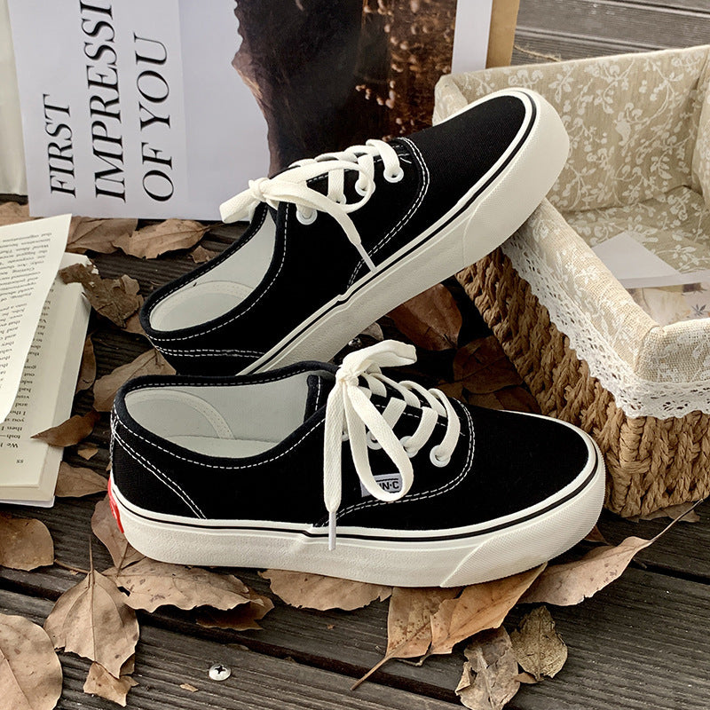 Fashion All-match Student White Shoes Trendy Sneakers Product information: Applicable age group: adult Upper Material: Canvas Sole Material: Rubber Style: Korean Color: black, sky blue, fairy pink, fluorescent green, Tiffany green, dragon fruit red, milk