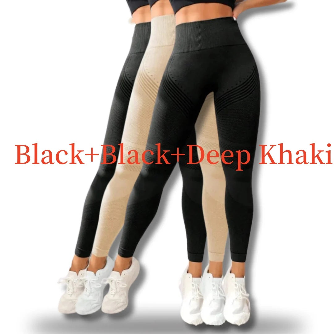 Sports Skinny Yoga Running Fitness Pants Product information: Pattern: solid color Color: Black, peacock green, dark gray, dark khaki Size: S,M,L Lining composition: Spandex Fabric name: Nylon Applicable scenarios: running sports, fitness and bodybuilding
