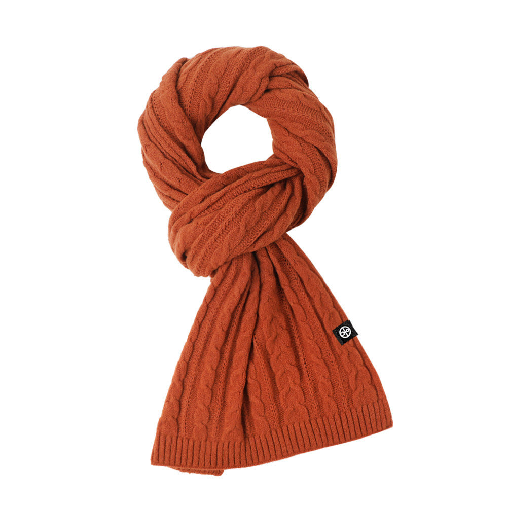 Solid Color Scarf For Women Winter Warm Fashion Versatile Shawl Korean Style Sweet Knitted Woolen Long Scarf Product information: Material:Polyester Style:Fashion Simple Features:Warm Color:Picture color Packing list: Scarf*1 Product Image: Solid Color Sc