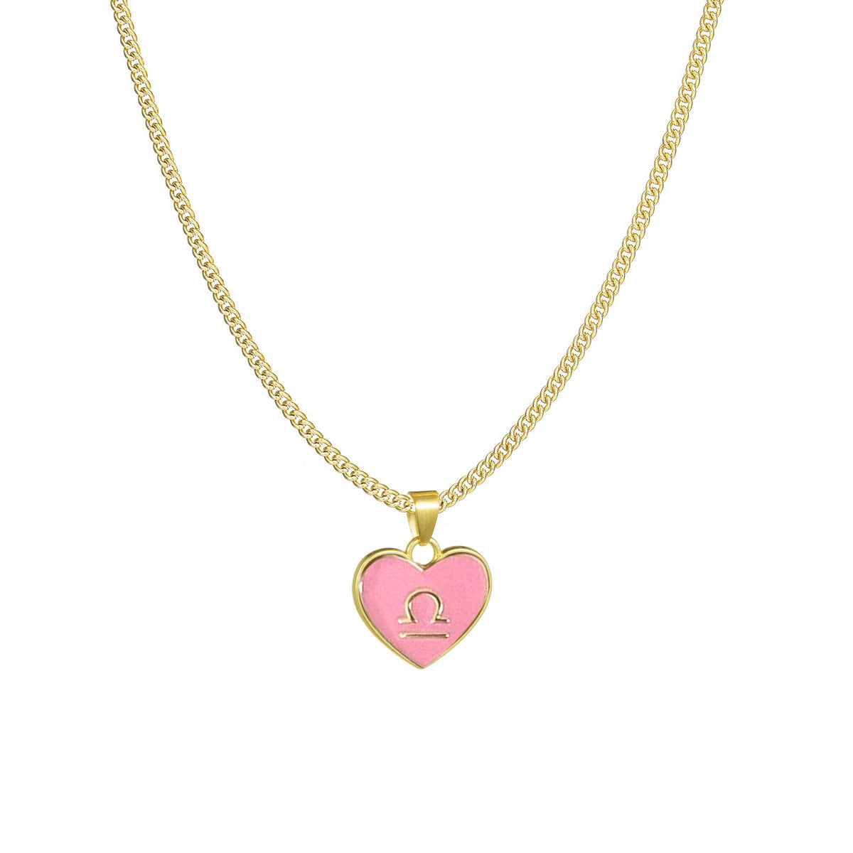 12 Constellation Love Necklace Ins Personalized Heart-shaped Necklace Clavicle Chain Fashion Jewelry For Women Valentine's Day Product information: Material:Alloy Style: Women's Shape: Heart Chain Style:Bamboo Chain Packing list: Necklace*1 Product Image: