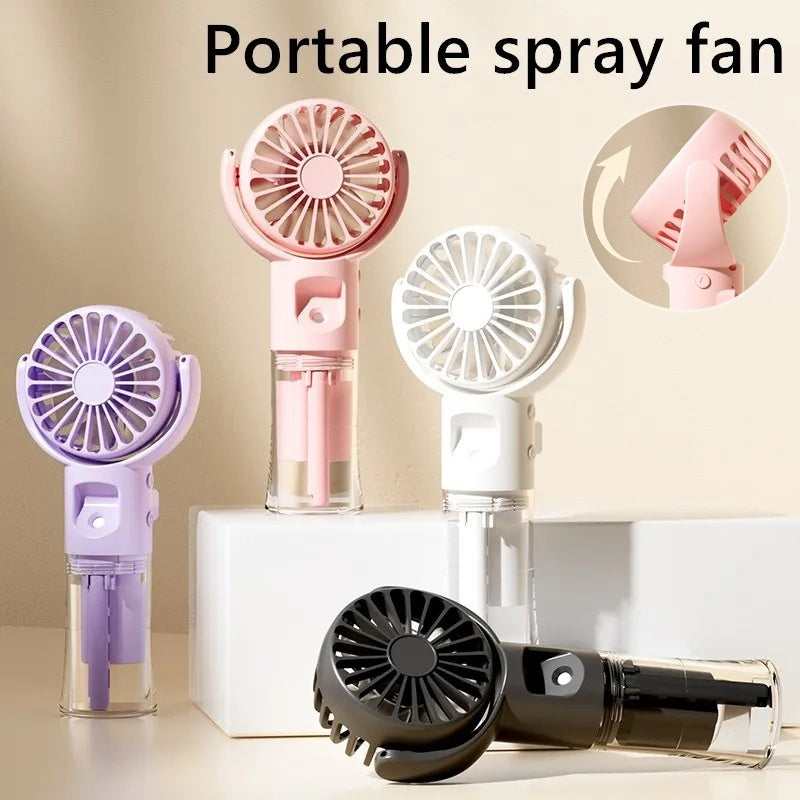 Portable Handheld Spray Fan 4-Speed Water Spray Mist Fan Summer Cooling Artifact USB Charging Summer Supplies Outdoor Mini Fan Overview: 1. This handheld mist fan perfectly combines the two functions of mist and fan. Whether it is a hot summer day or a dr
