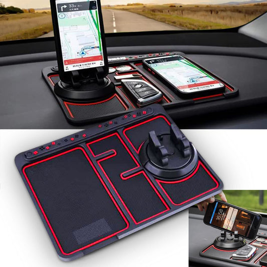 Non-Slip Car Phone Pad For 4-in-1 Car Parking Number Card Anti-Slip Mat Auto Phone Holder Sticky Anti Slide Dash Phone Mount Overview: High material: Made of high-quality PVC material, healthy and odorless, heat-resistant and durable. Non-Slip Phone Pad f