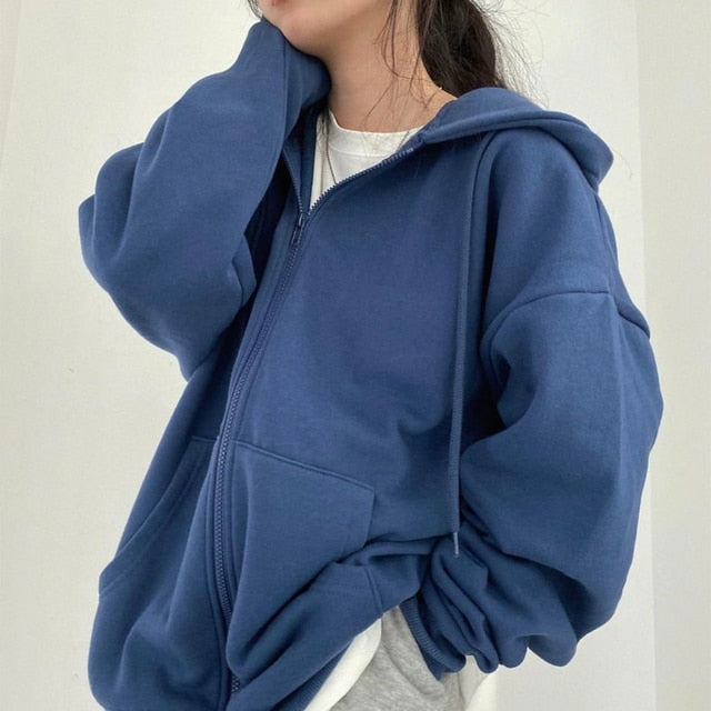 Women Oversized Sweatshirts Introducing our Women Hoodies Harajuku Korean Version, a trendy and fashionable addition to your wardrobe. These hoodies feature a loose and oversized fit, perfect for a relaxed and comfortable style. Designed with a vintage-in