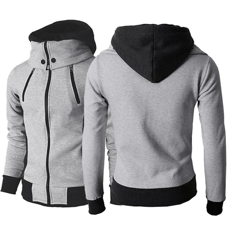Men's Zip UP Hooded Jacket Fake Two Piece Sports Cardigan Casual Slim Sweatshirt Jacket Overview Zipper design. Let the glove is not easy to fall off. Durable, soft, and flexible, comfortable, and breathable. Touch screen finger design, sensitive to touch