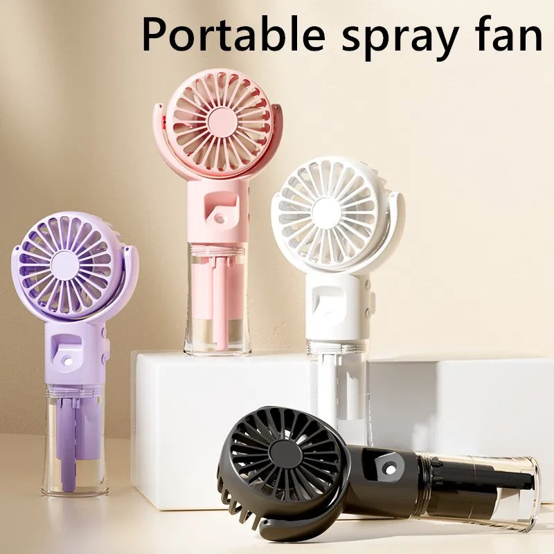 Portable Handheld Spray Fan 4-Speed Water Spray Mist Fan Summer Cooling Artifact USB Charging Summer Supplies Outdoor Mini Fan Overview: 1. This handheld mist fan perfectly combines the two functions of mist and fan. Whether it is a hot summer day or a dr