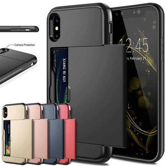 Mobile phone card case Introduction: This Dual Layer hybrid Defender Armor case provide stylish and dual layer protection for your new mobile phone against abrasion, scratches, dirt, dent, and damages,TPU+PC material will give your phone more protection f