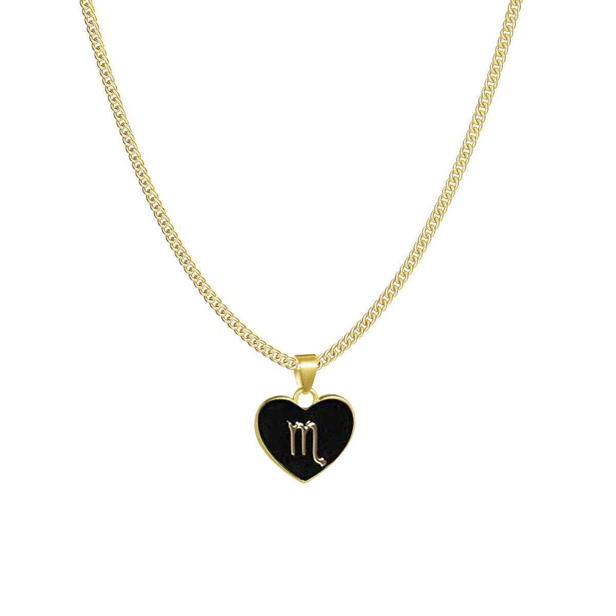 12 Constellation Love Necklace Ins Personalized Heart-shaped Necklace Clavicle Chain Fashion Jewelry For Women Valentine's Day Product information: Material:Alloy Style: Women's Shape: Heart Chain Style:Bamboo Chain Packing list: Necklace*1 Product Image: