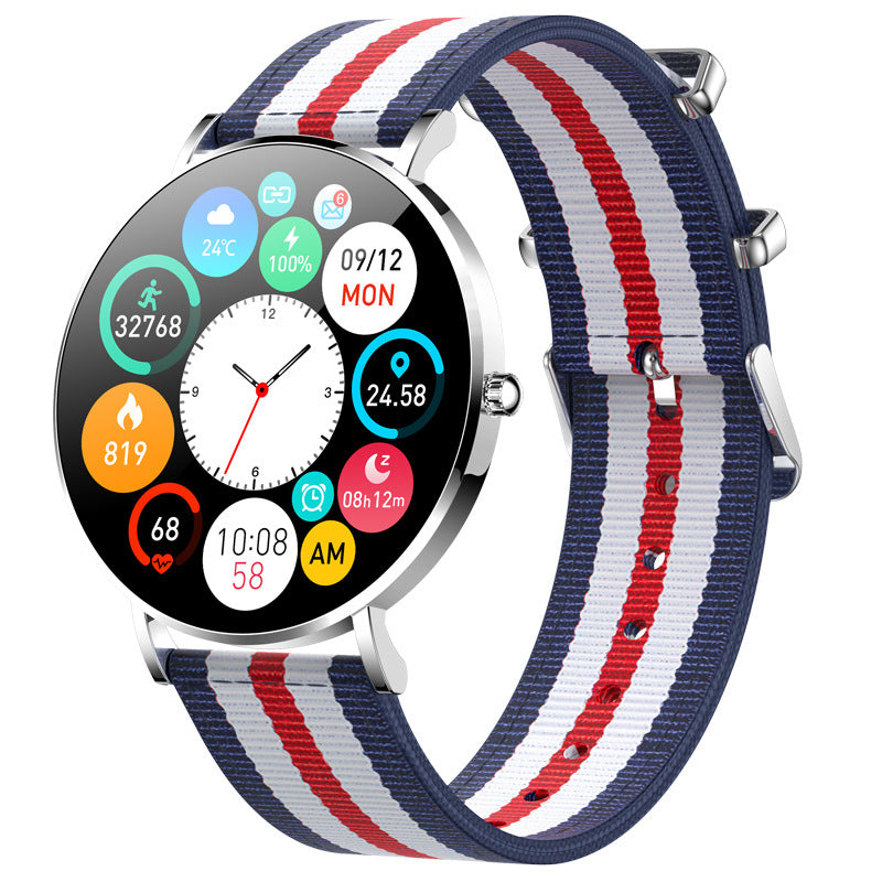 T8 Women's Thin Smart Call Watch Heart Rate And Blood Pressure Monitoring Product information: Display:1.3 inch Amoled Waterproof level: IP67 Processor:RTL8762 Bluetooth:BT5.0 Battery capacity:185 mAh Operating system: more than Android.4.4/ more than I0S