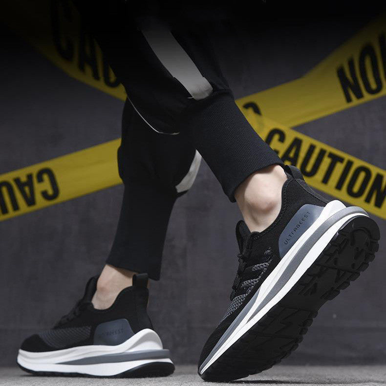Casual Shoes Men's Sports Shoes Running Shoes Product information: Applicable gender: male Pattern: stripes Upper material: flying woven cloth Sole material: rubber Wearing style: front tie Popular elements: sewing thread Heel shape: flat heel Inside mate