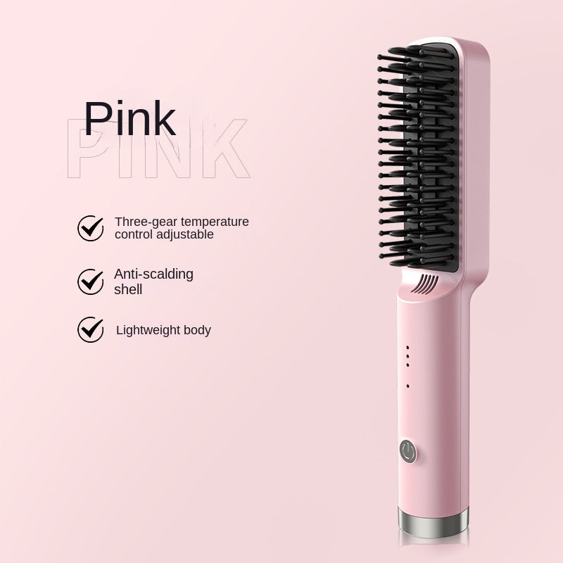 Straight Hair Comb Electric Hot Comb Straight Curly Hair Two-in-one Comb Three-speed Temperature For Different Needs Notice This product is divided into European and American standards. Please choose the appropriate one according to the country you are us