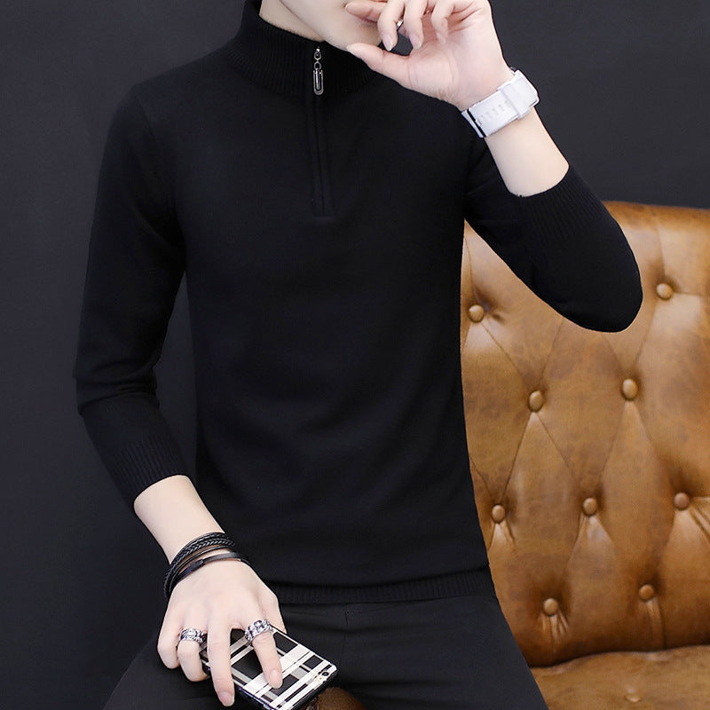 Knitted bottoming shirt Subdivision style: business casual Basic style: fashion city Applicable season: autumn Sleeve length: long sleeve Thickness: thicker Applicable scenarios: go to work Edition type: Slim type Style details: hit color (CM) shoulder bu