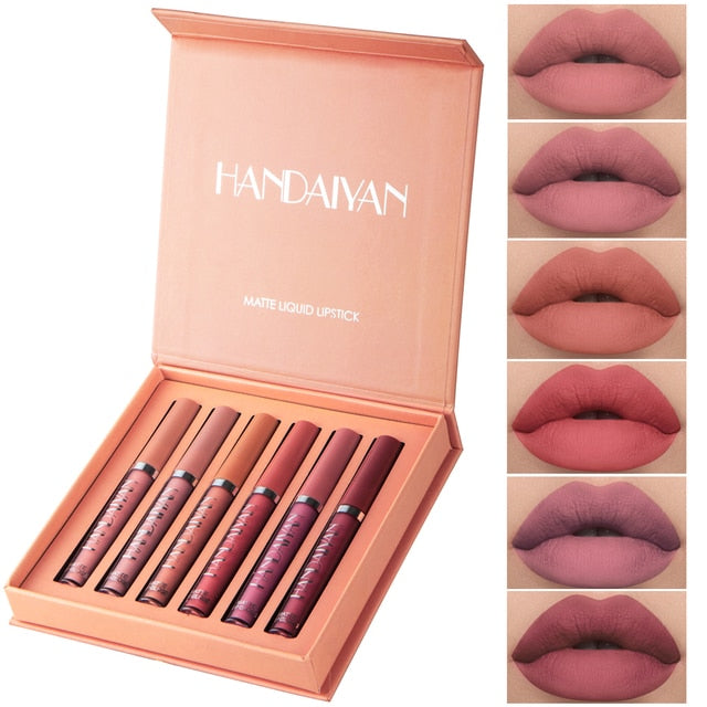6PC Matte Velvet Lip Gloss Set Unveil Your Inner Goddess with Our 6PC Matte Velvet Lip Gloss Set! Prepare to be swept away by the enchanting allure of our Goddess Gift Matte Velvet Lip Gloss Set. Packed with six mesmerizing shades, this collection is your