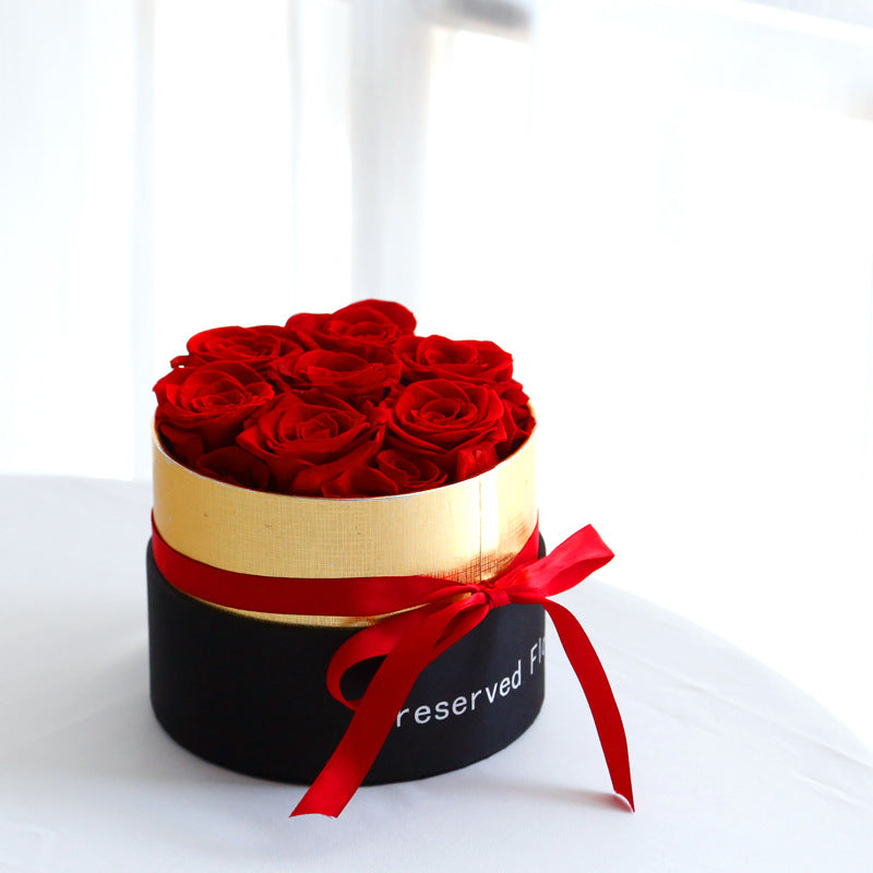 Eternal Roses In Box Preserved Real Rose Flowers With Box Set Valentines Day Gift Romantic Artificial Flowers Overview: 1. [Perfect Gifts Box] - Our roses in a box are hand-crafted using real roses and come in a luxurious box. Our luxury roses are picked