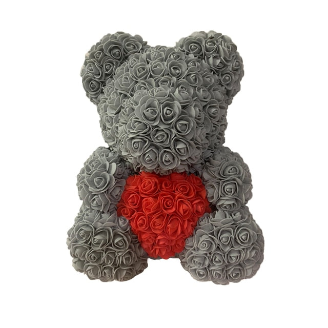 Rose Bear Heart Artificial Flower Our Rose Bear Heart Artificial Flower is the perfect way to show someone you care. This sophisticated symbol of appreciation comes in two sizes– 25 cm and 40 cm – making it perfect for a range of gift giving occasions. Th