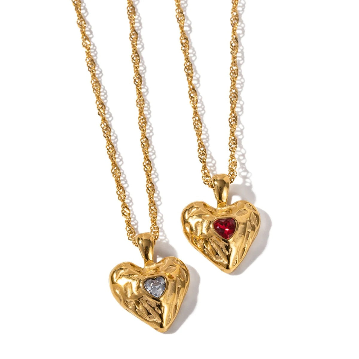 Alloy Heart-shaped Necklace With Diamond Fashion INS Style Necklace Love Valentine's Day Product information: Material:Alloy Processing: Electroplating Shape:Heart Size Information: Packing list: Necklace*1 Product Image: Alloy Heart-shaped Necklace With