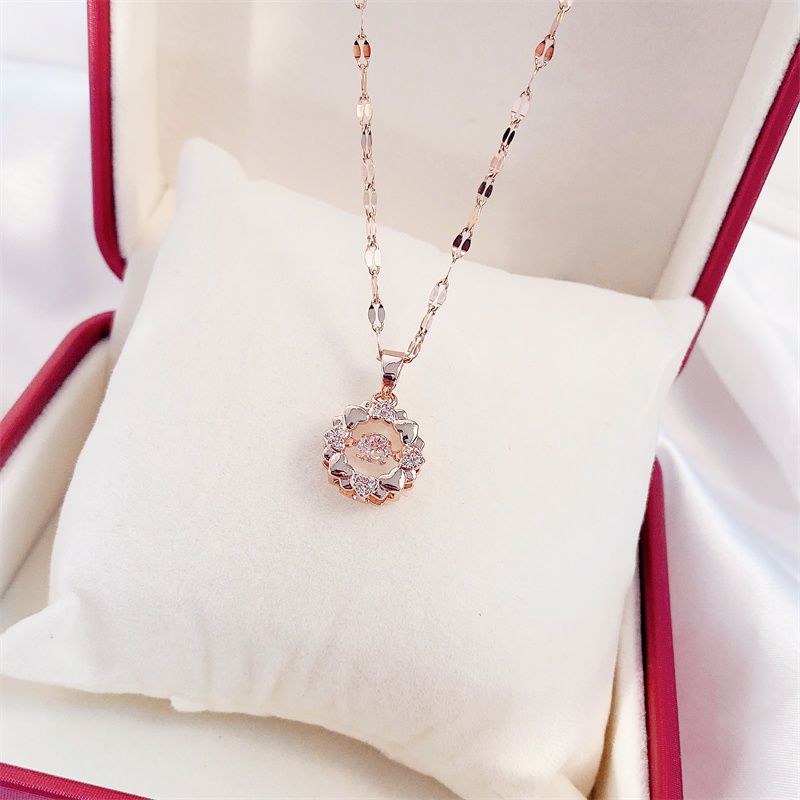 Valentines Day Gift Perfume Bottle Pendant Titanium Steel Necklace Korean Trend Zircon Luxury Female Necklace Charm Jewelry Gift Fashion Jewelry Woman Overview: Unique design, stylish and beautiful. Good material, High quality. A variety of types, any cho