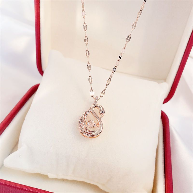 Valentines Day Gift Perfume Bottle Pendant Titanium Steel Necklace Korean Trend Zircon Luxury Female Necklace Charm Jewelry Gift Fashion Jewelry Woman Overview: Unique design, stylish and beautiful. Good material, High quality. A variety of types, any cho