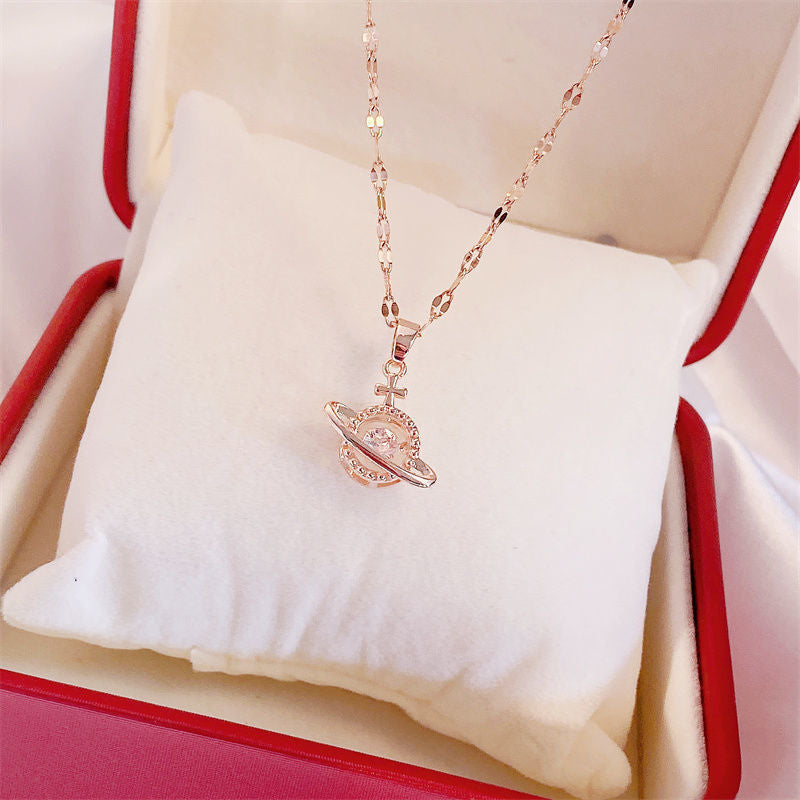Valentines Day Gift Perfume Bottle Pendant Titanium Steel Necklace Korean Trend Zircon Luxury Female Necklace Charm Jewelry Gift Fashion Jewelry Woman Overview: Unique design, stylish and beautiful. Good material, High quality. A variety of types, any cho