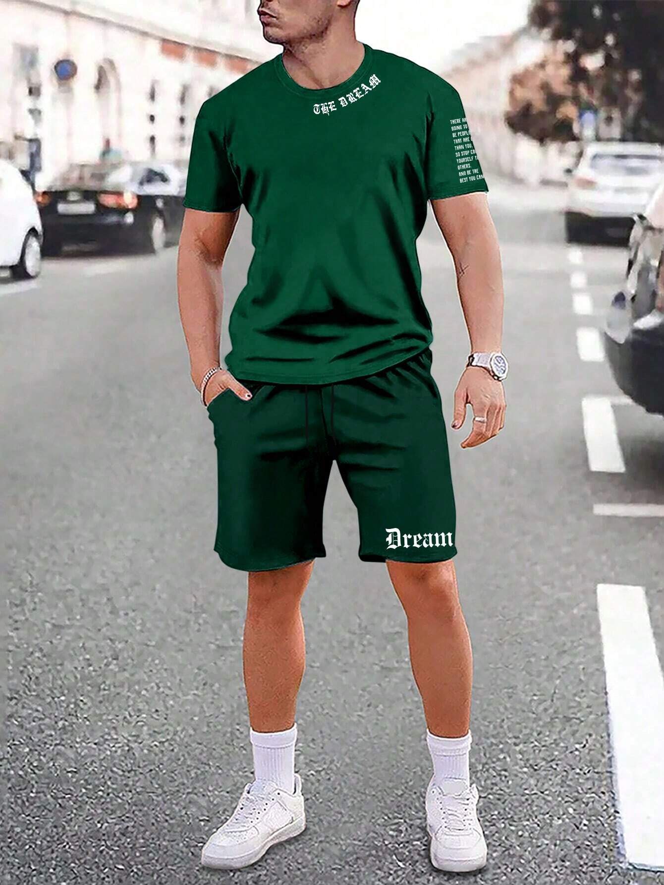 Sports Style Short-sleeved Shorts Thin Quick-drying Versatile Breathable Suit