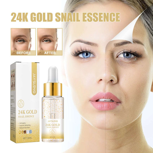 24K Gold Facial Hydrating And Fading Wrinkles Product information: Specifications: Standard specifications Net content: 30ml Applicable: Face Category: facial essence Packing list: Essence * 1 Product Image: 24K Gold Facial Hydrating And Fading Wrinkles P